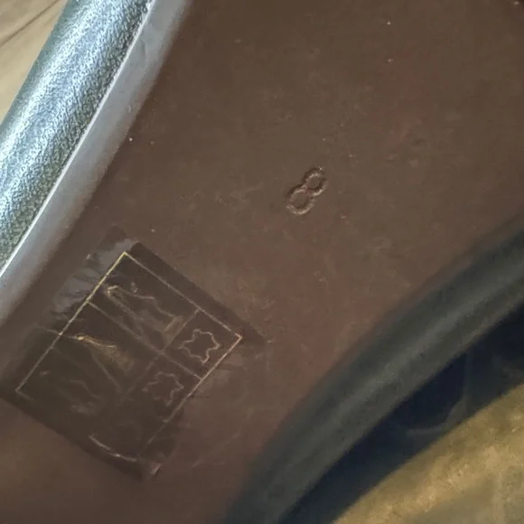 Miz Mooz Dark Green Leather Cutout Mary Jane Heels - Picture 10 of 11